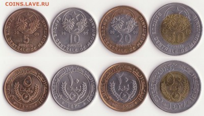 Набор из 4 монет Мавритания - оценка - Мавритания