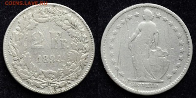 Швейцария 2 франка 1894г.  25.12.17 в 22-00 - 2франка1894_1_1