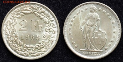 Швейцария 2 франка 1965г.   25.12.17 в 22-00 - 2франка1965_1_1