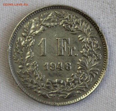 С 1 РУБ.ШВЕЙЦАРИЯ 1 франк 1946г. до 29.12 в 22-00 - IMG_0356