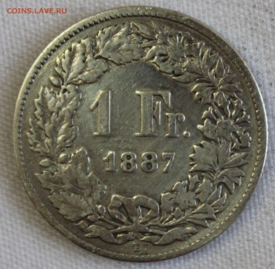 С 1 РУБ.ШВЕЙЦАРИЯ 1 франк 1887г. до 29.12 в 22-00 - IMG_0368