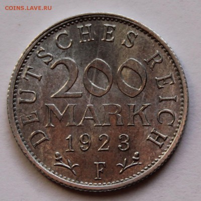 Веймарская республика 200 марок 1923 F - 3