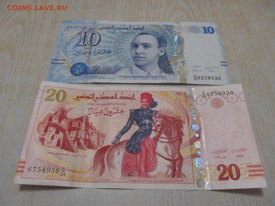 ТУНИС  10 + 20  динар ( 2013 г . 2011 г. ) : хорошие !  на - IMG_0635.JPG