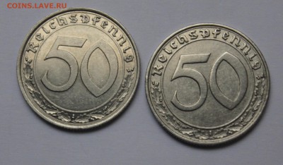 3 рейх, 50 пфеннигов 38 и 39 - 18382B5D-7BD0-4581-916C-941F983D15B9