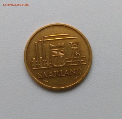 СААРЛЕНД,20 франков 1954г(Протекторат Саар)!до26.12.2017 - фото 23 декабря 030