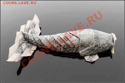 Искусство и банкноты - Оригами из долларовых банкнот 1