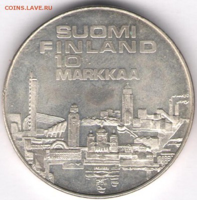 Финляндия 10 марок 1971.Лёгкая атлетика. Серебро - 10марок1971а