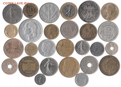 монеты Франции 27 шт. разные до 28.12 в 22.00 - IMG