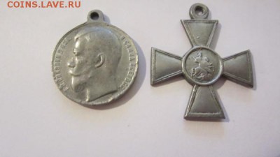 Медаль за храбрость 4-й степени Николай-II+ крест - 355405231-m