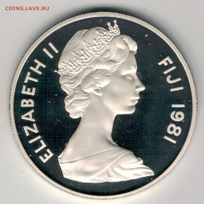 Ag Фиджи 10$ 1981 Женитьба Чарлза до 01.01 в 22ч (Е589) - 5-ф