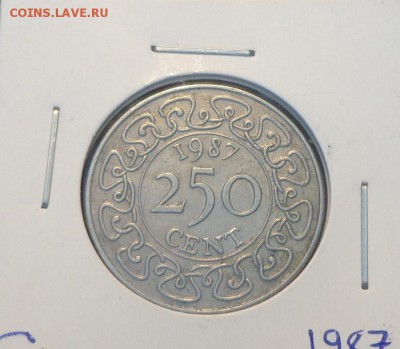 СУРИНАМ - 250 центов 1987 г. до 2.01, 22.00 - Суринам 250 ц 1987_1