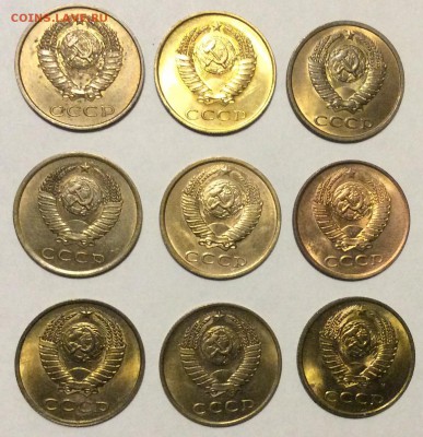 3 копейки 1979,80,81,82,84,88,89,90,91:AU-UNC, до 30.12.17г. - 57EF0F51-4080-456A-AB8C-F016CB4B1B73