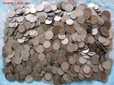 СОЛЯНКА  мелочи  ссср  1коп--20коп   5,3 кг : до ухода в арх - kucha_monet_sssr_1kop_20_kop_5_3_kg
