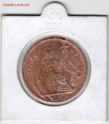 Великобритания 1 пенни 1967 г. до 24.00 03.01.18 г. - Scan-171226-0030