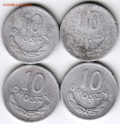 Польша 10 грошей 1961,1967,1970,1971 г. до 24.00 04.01.18 г. - Scan-171226-0052