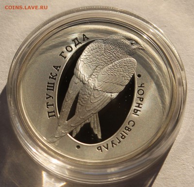 Беларусь 10 руб. 2012 Черный стриж, Ag,925 - 2