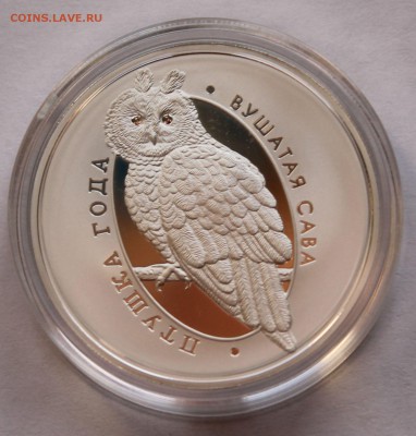Беларусь 10 руб. 2015 Ушастая сова, Ag,925 ТИРАЖ-1000 шт. - 3