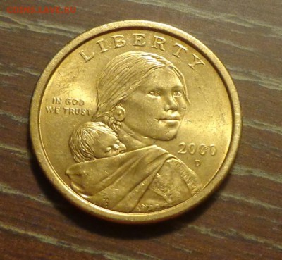 США - САКАГАВЕЯ 2000 D до 7.01, 22.00 - США доллар Сакагавея 2000 D_1