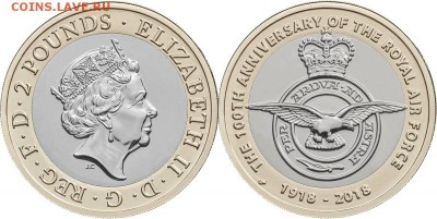 Биметаллические монеты Мира_новинки - 2018 Royal Air Force