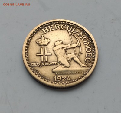 Монако 50 сантим 1924 - 122