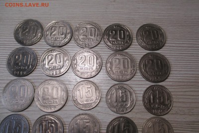 34 никелевых монет 1936-1954 без повторов - 2
