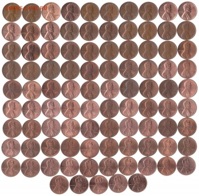 1 цент США 95 шт. 1956 погодовка до 7.01 в 22.00 - 1