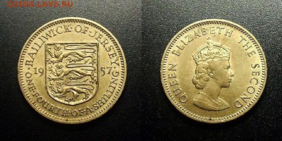 МОНЕТЫ МИРА 12-17 - Джерси - 0,25 шиллинга (1957) №1-2