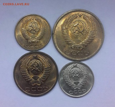 2,3,5,10 копеек-поздние-4 штуки -шт.блеск-11.01. 22-30 - 20180104_211306
