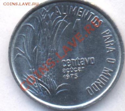 Бразилия 1 центаво 1975 г. До 29.03.11 г. 20-00 МСК. - Бразилия 1