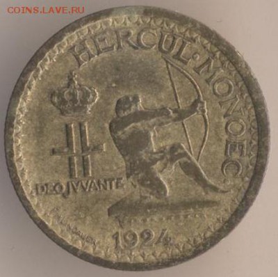 Монако 50 сантим 1924 - 34