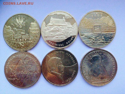 Польша.2 злотых .юбилейные монеты 2008 г. оконч. 14.01. - 2008