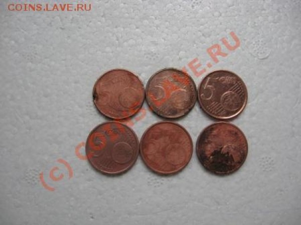 1.2.5.10.20. евроцентов - 5евроцентов р