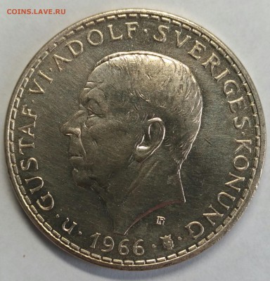 Швеция. 5 крон 1966г. 100 лет парламенту. До 11 января 22-30 - P_20180107_143215_1