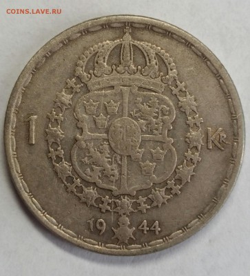 Швеция. 1 крона 1942,43,44,47,48,49. До 11 января 22-30 - P_20180107_144218_1