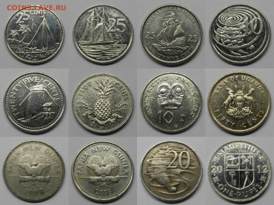 12 монет экзотических стран(№2) - 12.