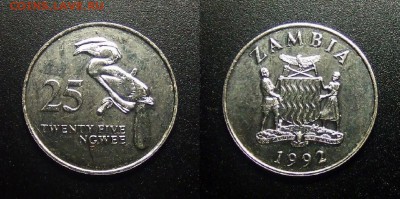 МОНЕТЫ МИРА 12-17 - Замбия – 25 нгве (1992) «Птица-носорог» №2