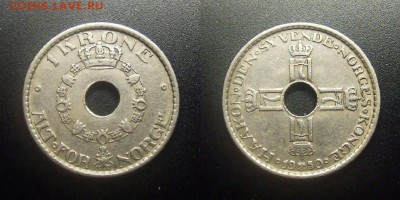 МОНЕТЫ МИРА 12-17 - Норвегия – 1 крона (1950)