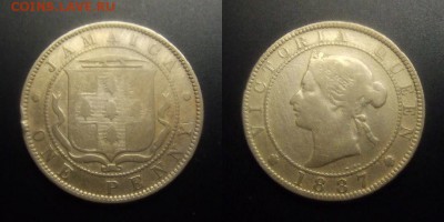 МОНЕТЫ МИРА 12-17 - Брит. Ямайка – 1 пенни (1887) «Виктория»