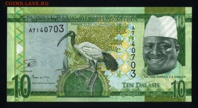Гамбия 10 даласи 2015 unc до 14.01.18 22:00 мск - 2