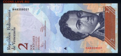 Венесуэла 2 боливара 2012 unc  14.01.18 22:00 мск - 2