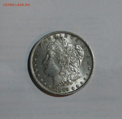 США 1 доллар 1885 AUnc до 11.01.18 23.33 - DSCN3689
