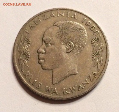 1 shilingi moja 1966 года С Рубля  до 14.01.2018 22:00 - шилин