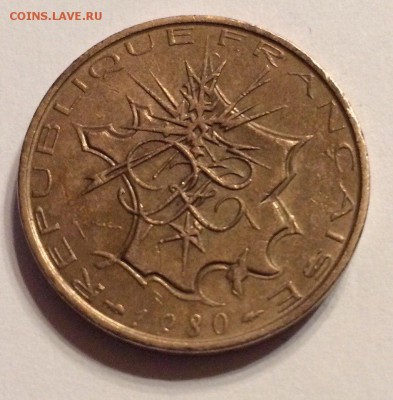 10 Francs 1980г. с Рубля до 14.01.2018 22:00 - франк