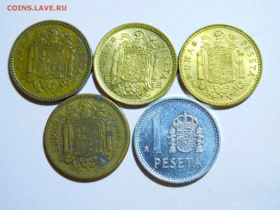 5 разных 1 песета Испании, 1944-1989 годы, до 13.01.2018г. - DSCN3729_thumb