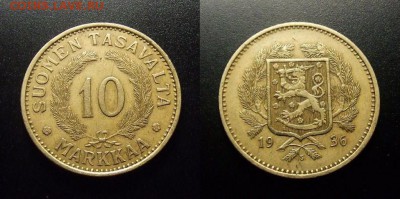 МОНЕТЫ МИРА 12-17 - Финляндия – 10 марок (1936)