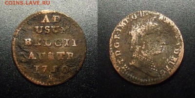 МОНЕТЫ МИРА 12-17 - Австрийские Нидерланды (Бельгия) – 1 лиард (1750) «Мария Терезия»