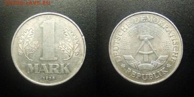 МОНЕТЫ МИРА 12-17 - ГДР – 1 марка (1978 А)