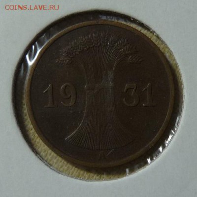 Веймарская республика, 1р.пф. 1931 А, до 22.00 16.01. - P1190038.JPG