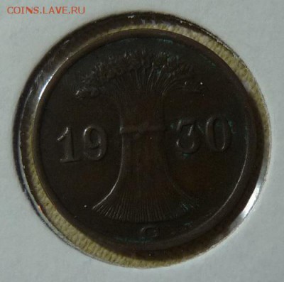 Веймарская республика, 1р.пф. 1930 G, до 22.00 16.01. - P1190039.JPG