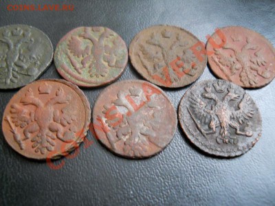 7 Монет. Полушки 1731(Перечекан),1735,1737(2),1738(2),1749. - 3.JPG